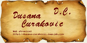 Dušana Curaković vizit kartica